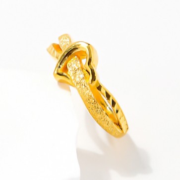 꼬임 하트 반지