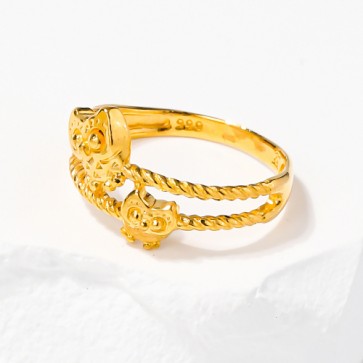 트윈 부엉이 반지