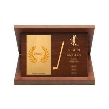 24k 금분각인 싱글 상패