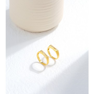 스퀘어 큐빅 반지