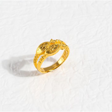 트윈 물고기 반지