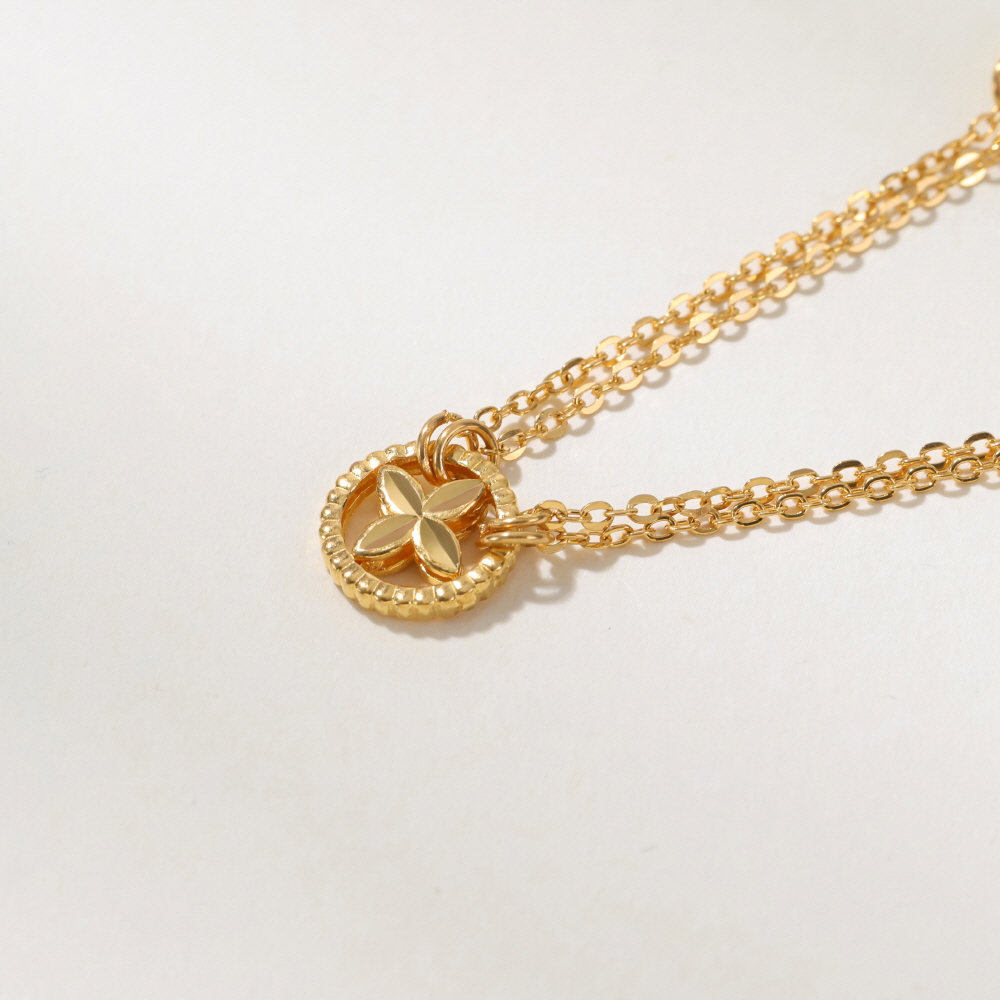 클로버 앤 컷팅 목걸이