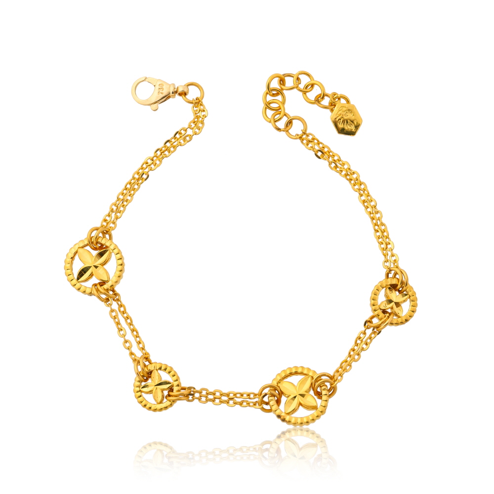 클로버 앤 컷팅 팔찌