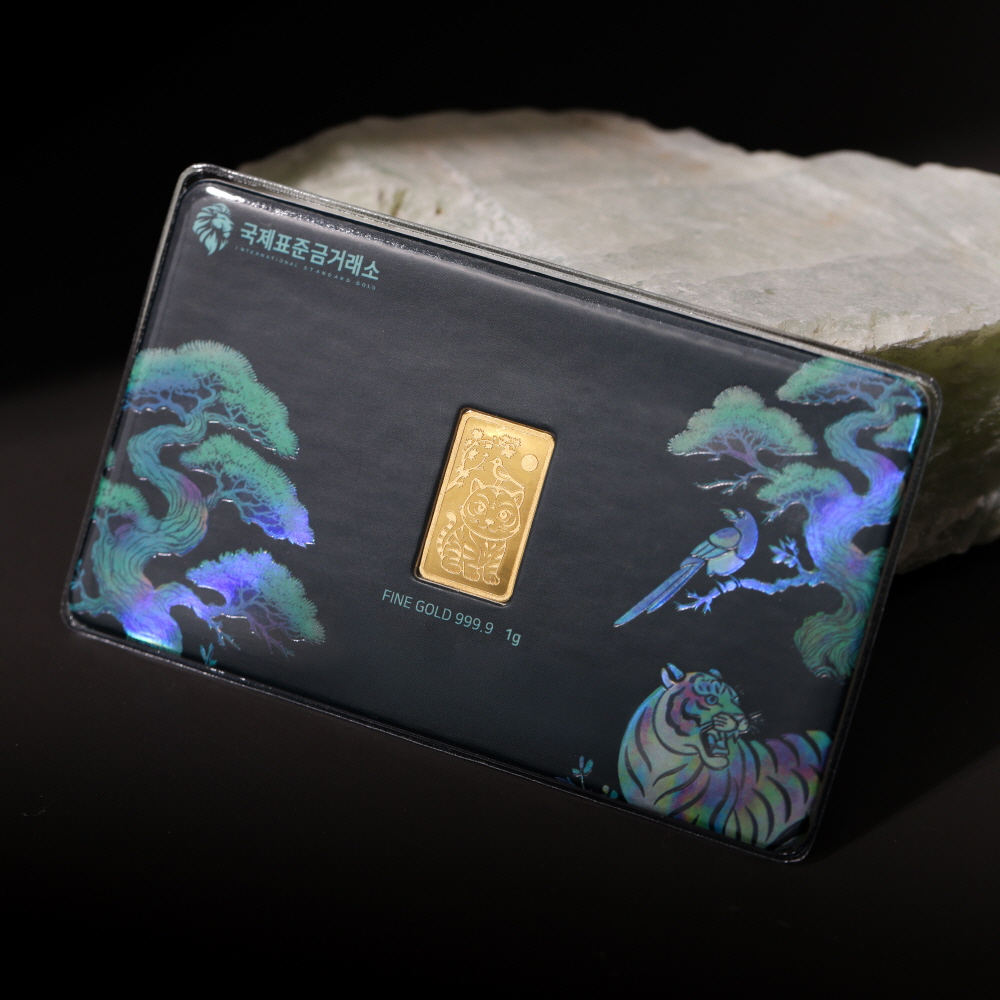 국제표준금거래소 호작도 골드바 1g, 3.75g